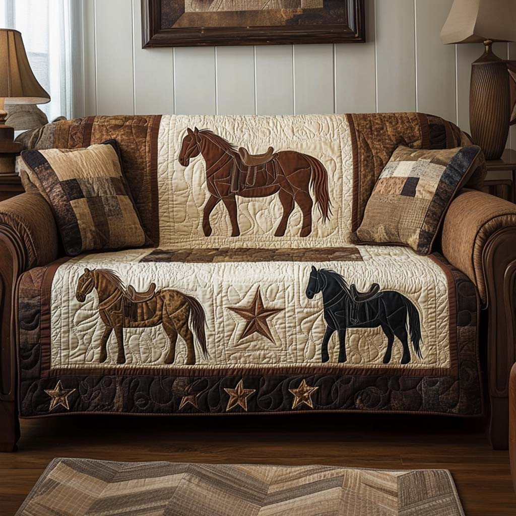 Heartland Rodeo Quilted Sofa Cover Best Sofa Slipcovers Texas Gifts For Her