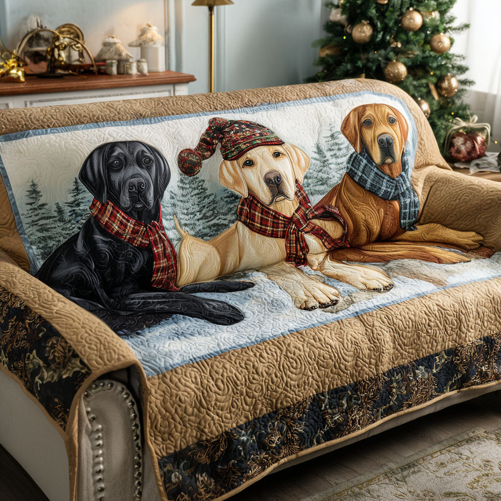 Heartwarming Lab Quilted Sofa Cover Sofa Seat Covers Gifts For Labrador Lovers
