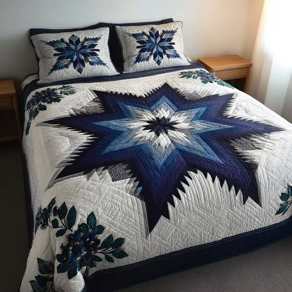 Heritage Star Quilted Bedding Set Boho Bed Sheet Set Christmas Gifts For Mom