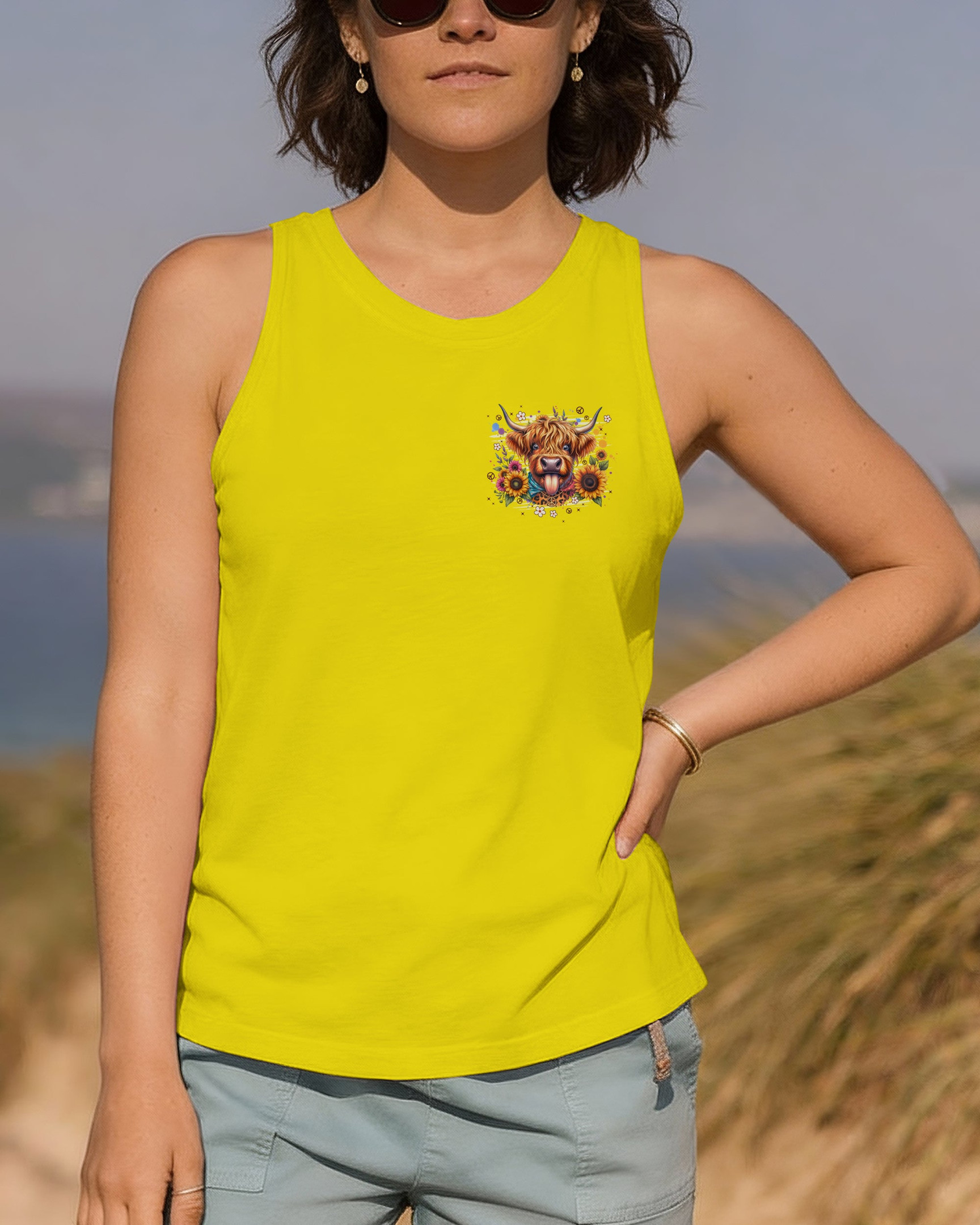 Highland Cow Apparently I Have An Attitude Sweatshirt Sunflower And Peace Merch Gift For Daughter