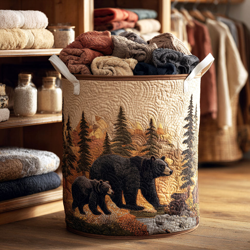 Highland Family Quilted Laundry Basket Laundry Hamper Hunting Themed Gifts