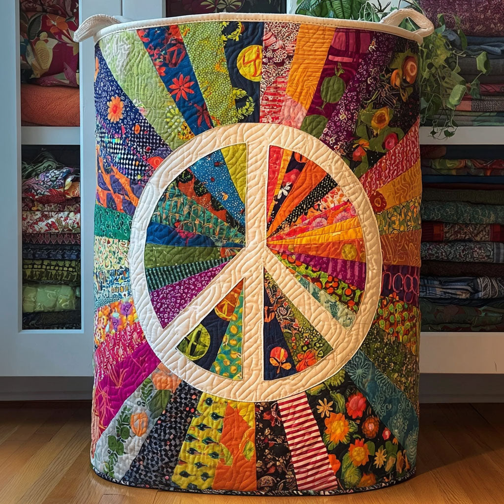 Hippie Bloom Quilted Laundry Basket Home Decor Styles Gifts To Daughter From Mom