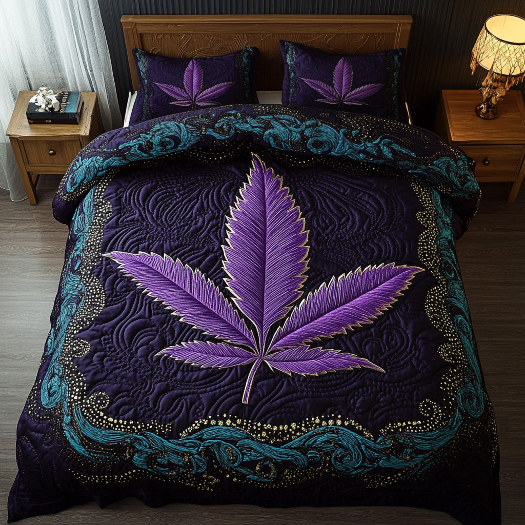 Hippie High Life Quilted Bedding Set Best King Bed Sheets Cool Gifts For Hippies