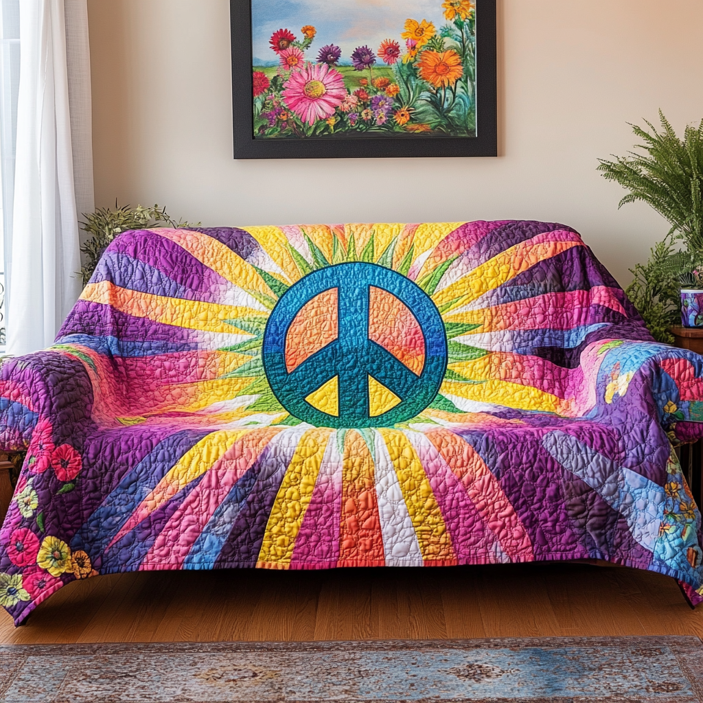 Hippie Light Quilted Sofa Cover Best Sofa Covers Hippie Gifts For Her