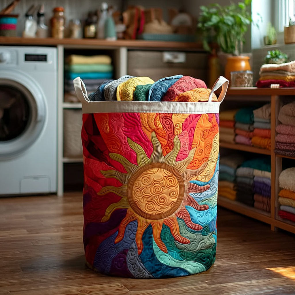 Hippie Sunshine Quilted Laundry Basket Home Decor Stores Gifts For Busy Moms