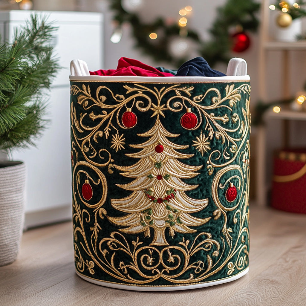 Holiday Blossom Quilted Laundry Basket Best Looking Laundry Hampers Christmas Present Ideas For Grandma
