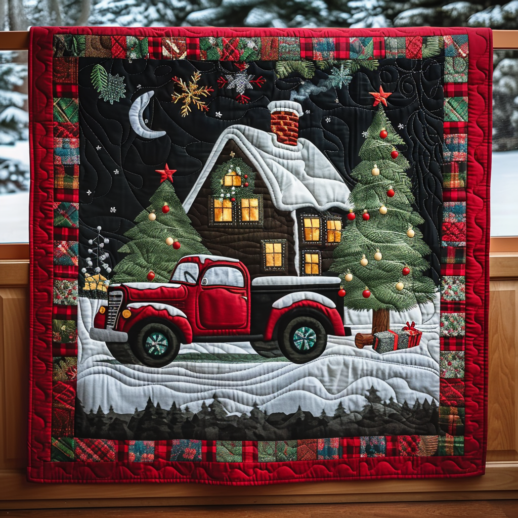 Holiday Cabin Quilted Blanket Holiday Duvet Cover Set Christmas Presents For Grandma