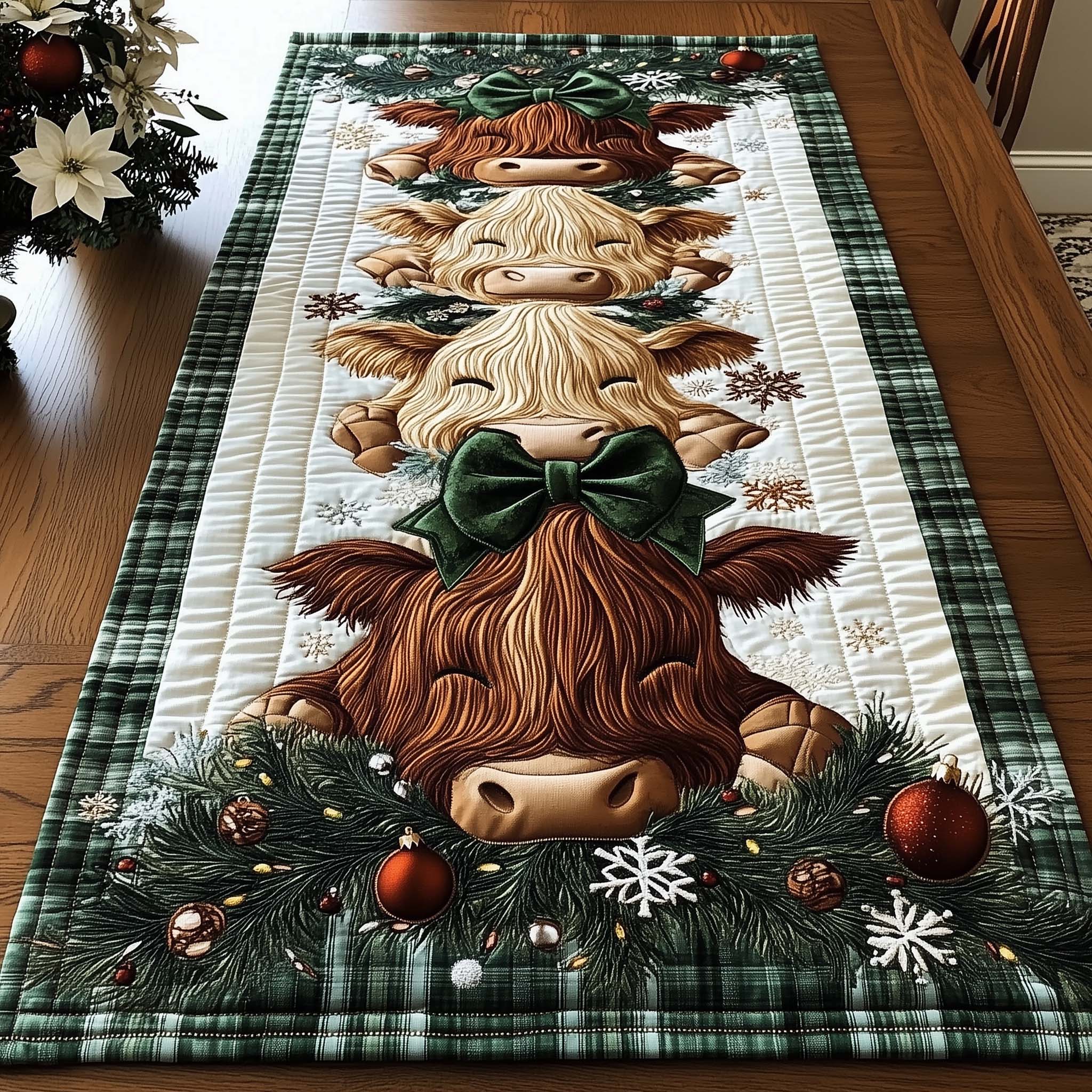 Holiday Farmstead Quilted Table Runner Table Runners For Christmas Christmas Gifts For Him