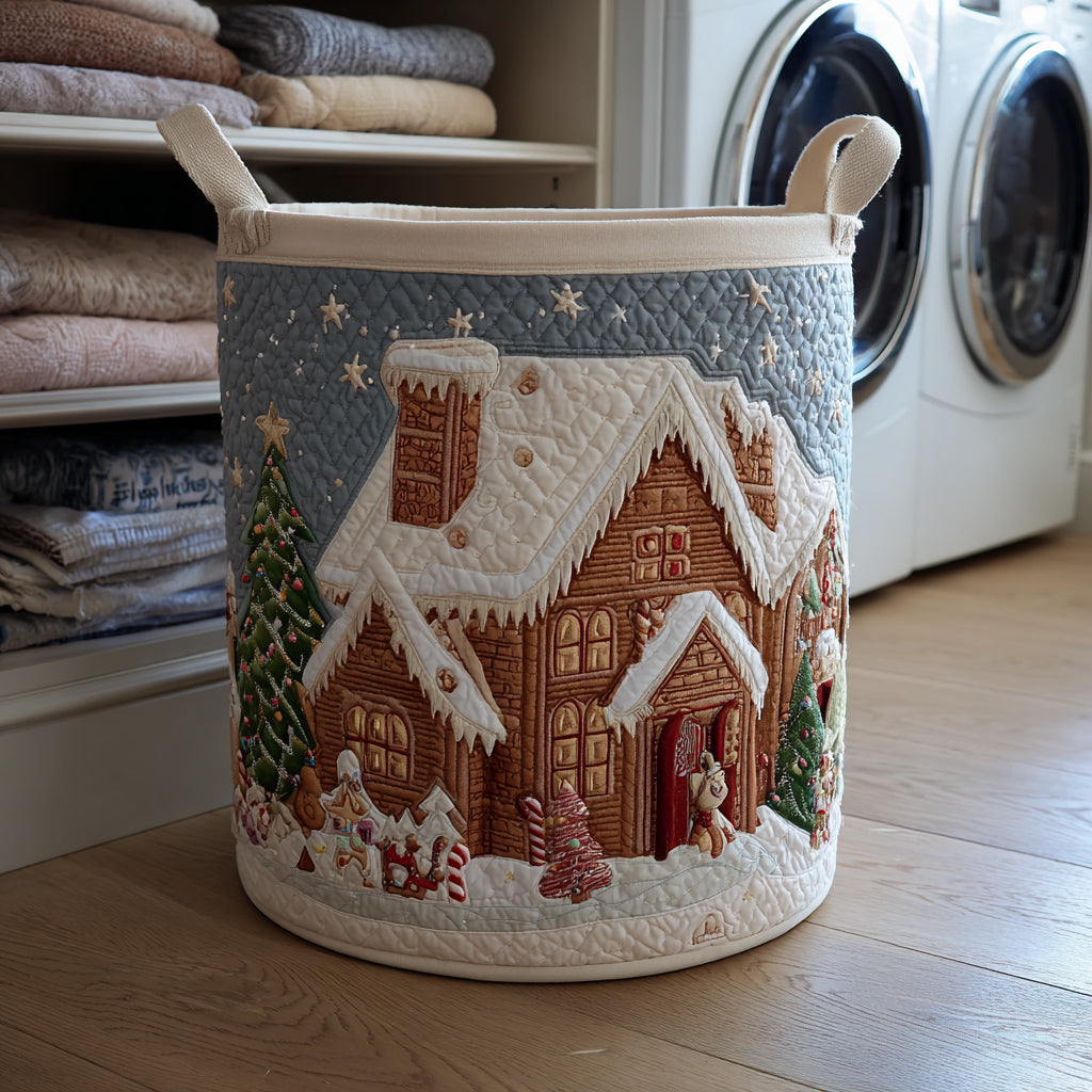 Holiday Gingerbread House Laundry Basket Home Decor Best Xmas Gifts For Grandma