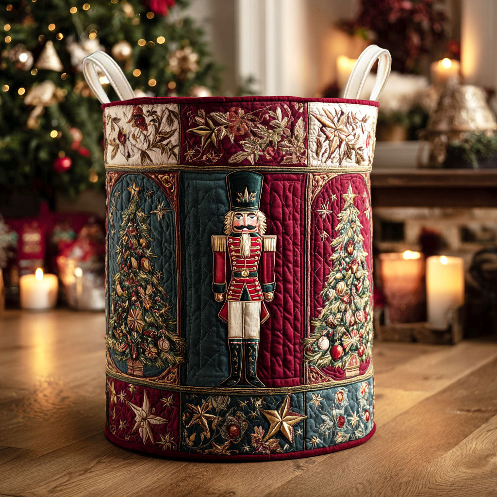 Holiday Keeper Quilted Laundry Basket Farmhouse Laundry Basket Christmas Gifts For Grandmother