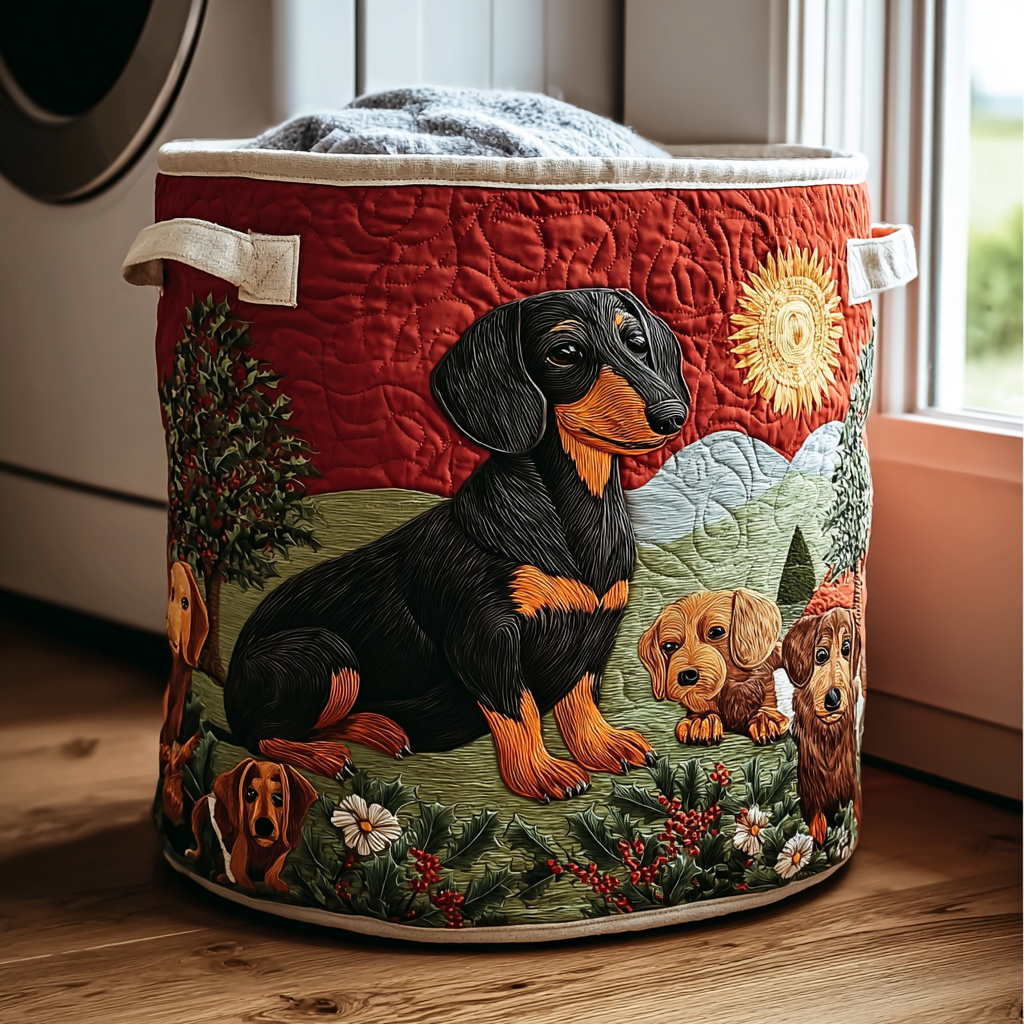 Holiday Paws Quilted Laundry Basket Best Hampers Christmas Ideas For Her