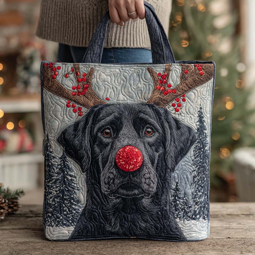 Holiday Reindeer Lab Quilted Tote Bag Perfect Tote Bag Mother S Day Gift Ideas