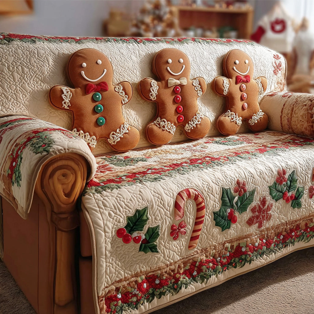 Holiday Spice Quilted Sofa Cover Holiday Living Decorations Best Christmas Gift Ideas