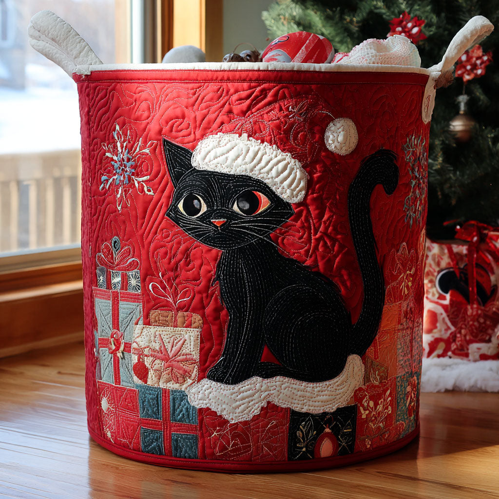 Holiday Whiskers Quilted Laundry Basket Home Decor Stores Best Housewarming Presents