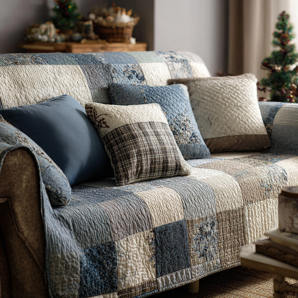 Homestead Charm Quilted Sofa Cover Sofa Saver Covers Unique Gifts Family