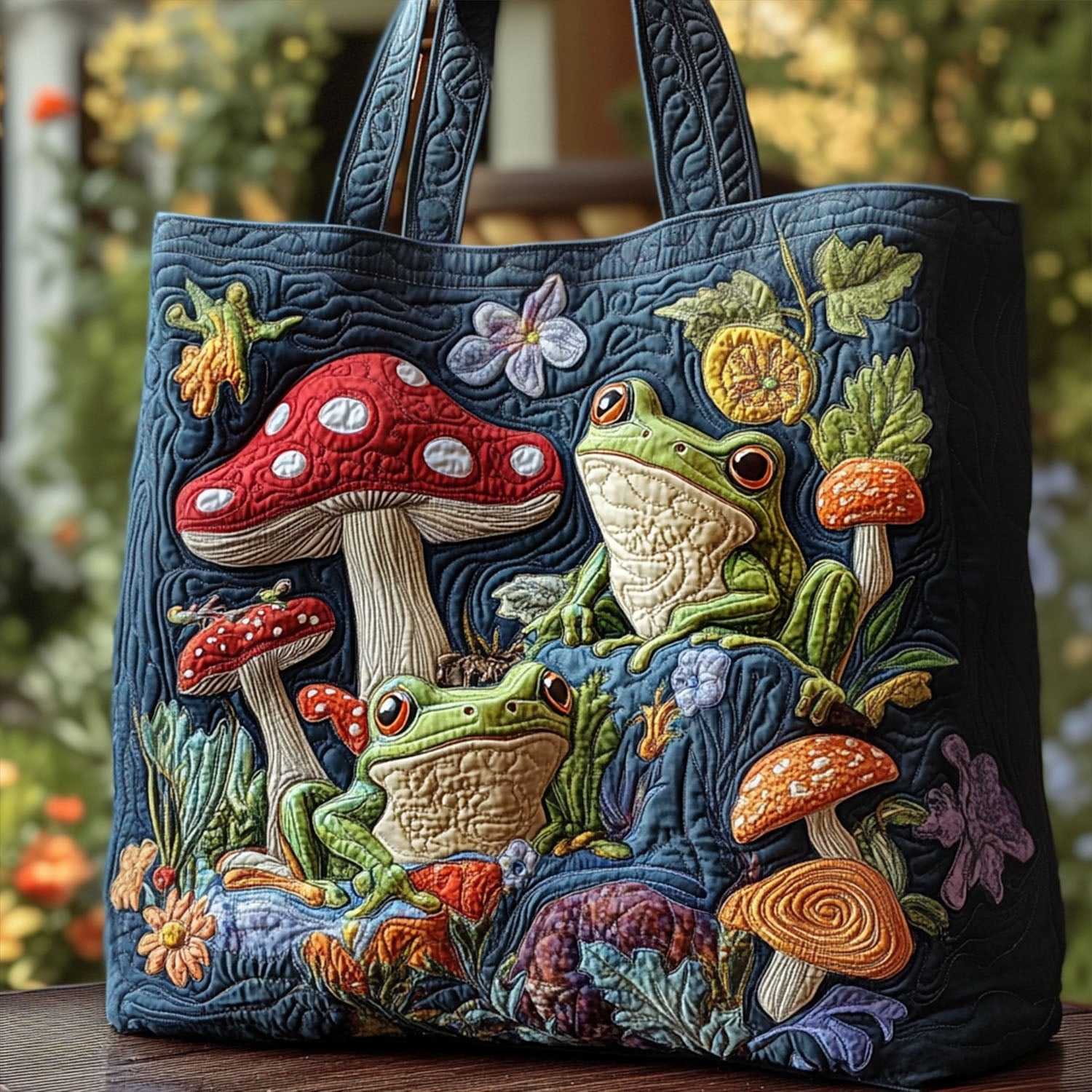 Hopscotch Haven Quilted Tote Bag Best Mom Tote Bag Mother's Day Delivery