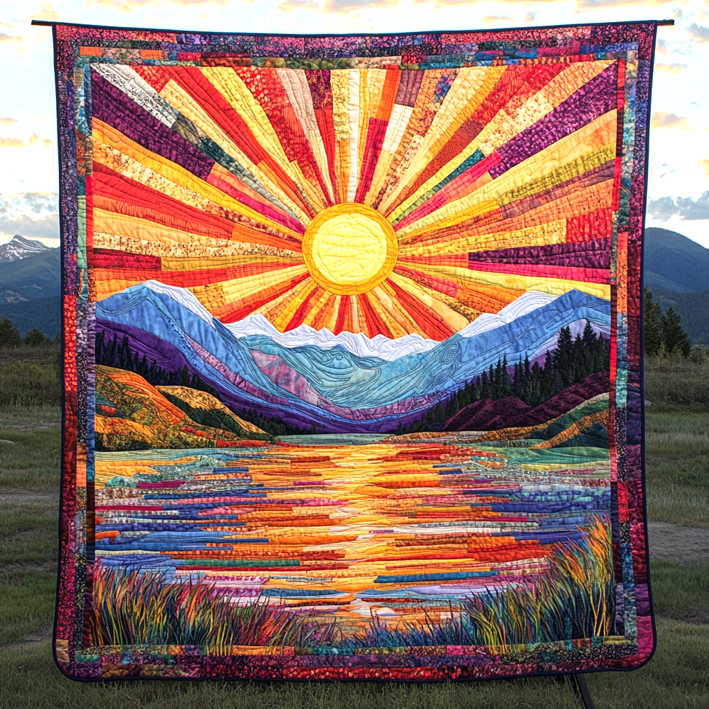 Horizon Dreams Quilted Blanket Unique Bed Sheet Set Great Mother's Day Gifts