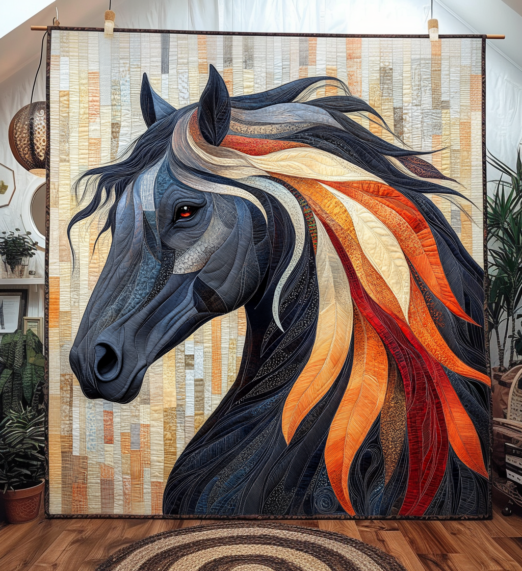 Horse Flair Quilted Blanket Bedding Ideas Special Gifts For Dad From Son