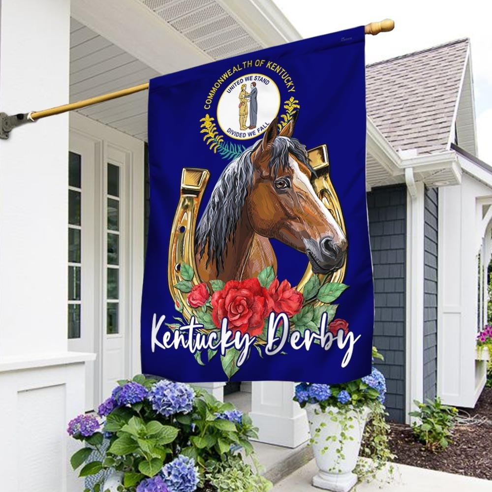 Horse Kentucky Derby Flag Commonwealth Of Kentucky Flag Gifts For Horse Lover