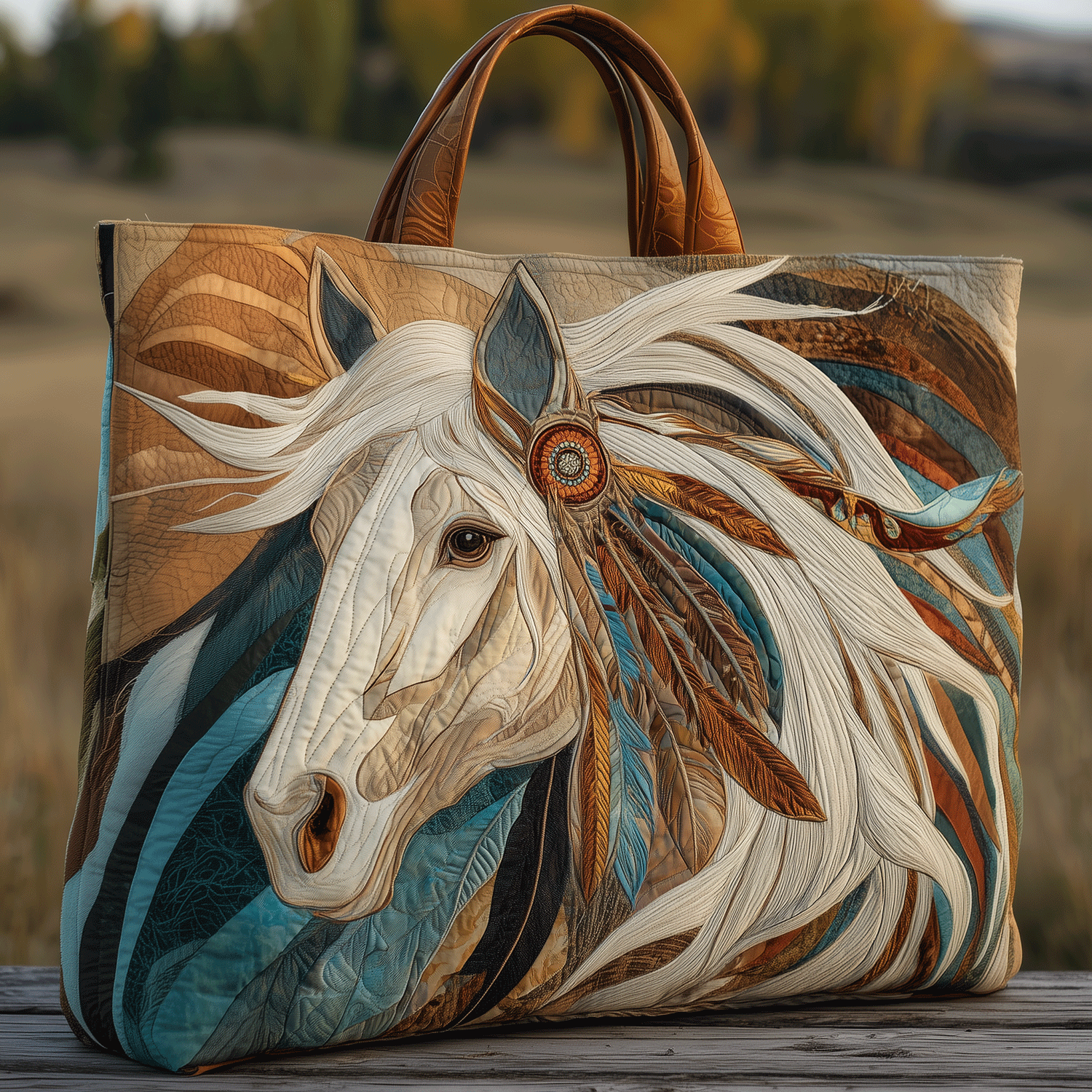 Horse Of Legends Quilted Tote Bag The Best Tote Present For Your Mom