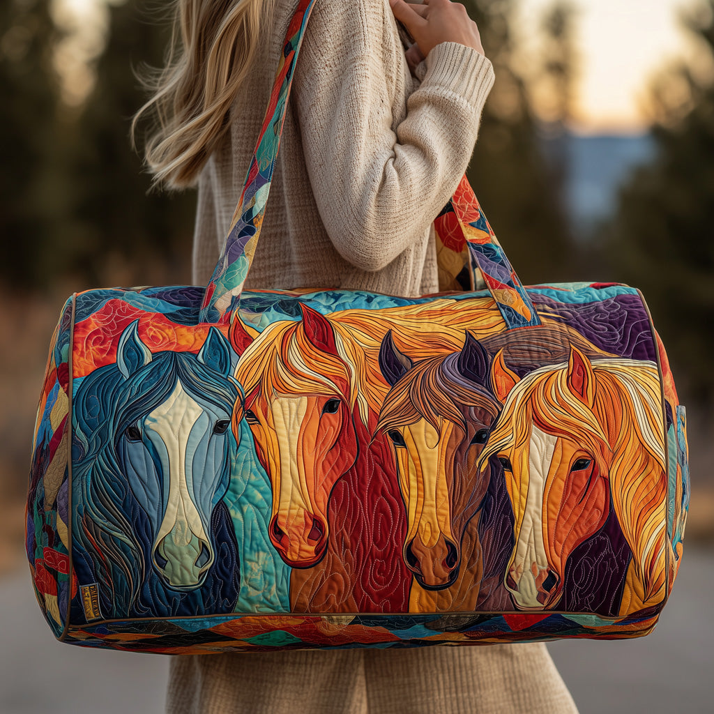 Horse Quilted Duffle Bag Duffel Bag Large Travel Grandmother Mothers Day Gifts