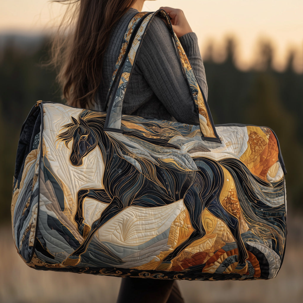 Horse Quilted Duffle Bag Duffle Bag For Travelling Birthday Gifts For Mom From Daughter