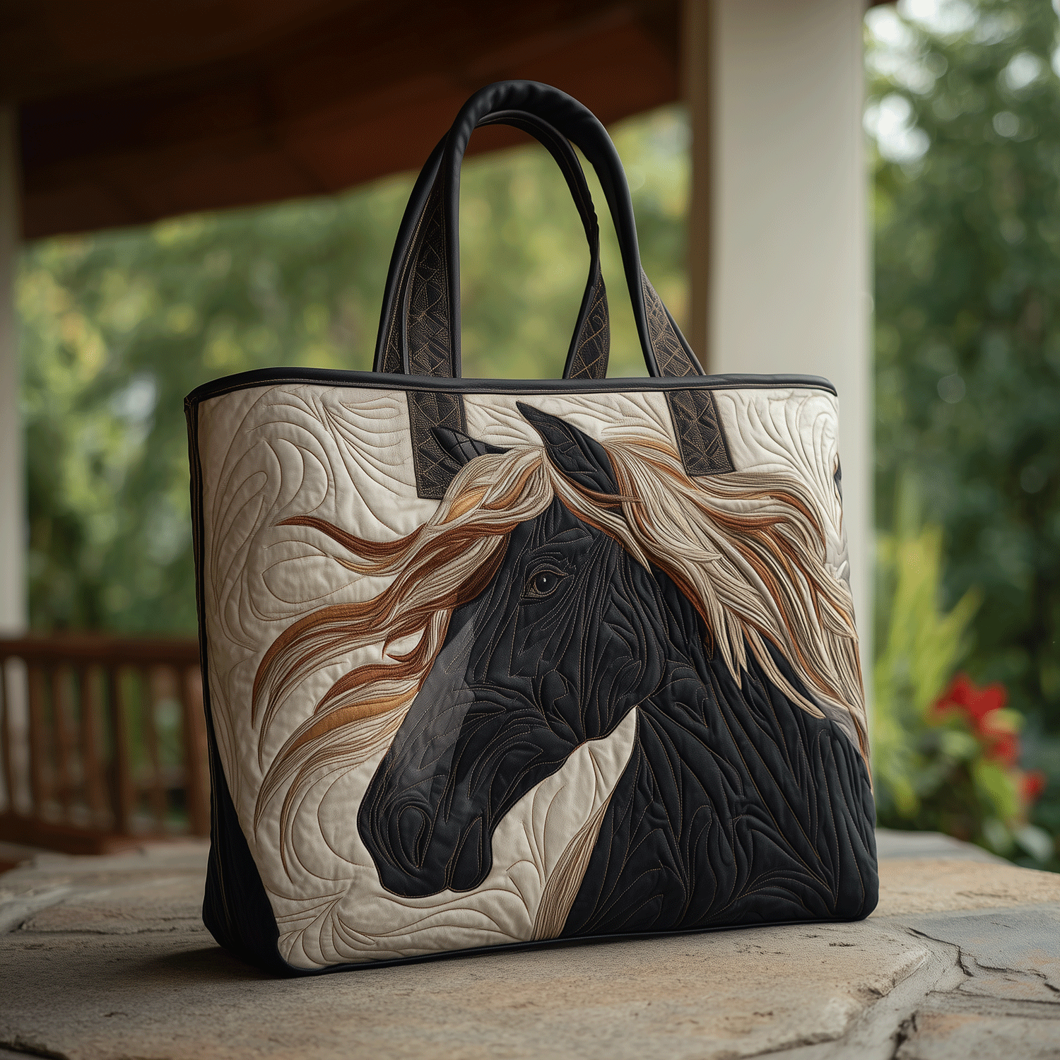 Horse Whisper Quilted Tote Bag The Perfect Everyday Tote Bag Bonus Mom Gifts Mother's Day Ideas