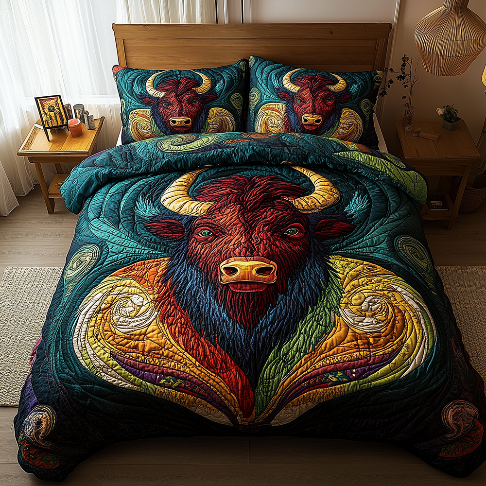 Icon of the West Quilted Bedding Set Quilt Comforter Sets Native American Gifts For Her