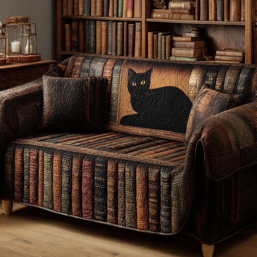 Inked Shadows Quilted Sofa Cover Couch And Sofa Covers Awesome Gifts For Book Lovers