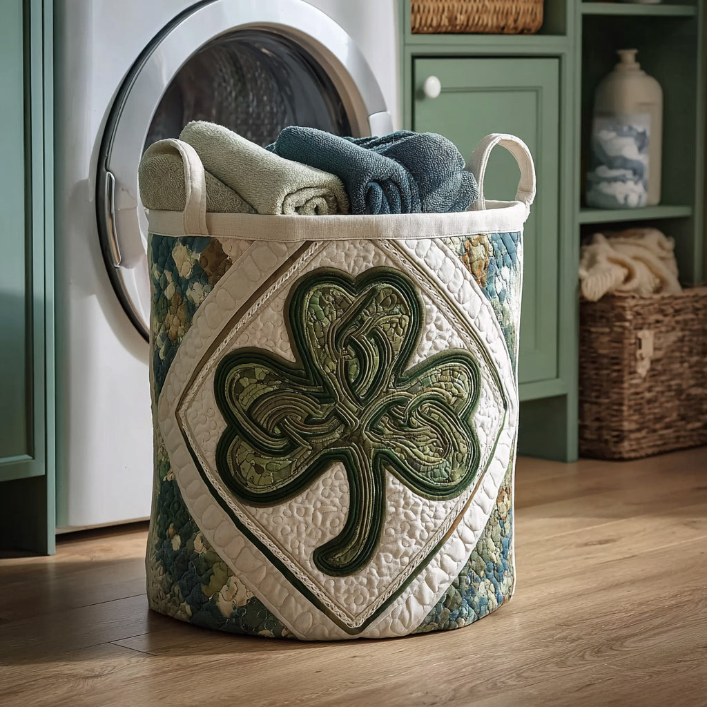 Irish Folklore Soul Quilted Laundry Basket Laundry Bins Irish Gifts For Her