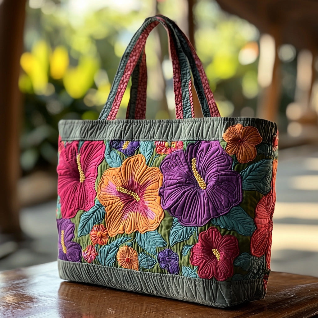 Island Bloom Quilted Tote Bag The Best Shoulder Bags Gifts For Mom From Daughter