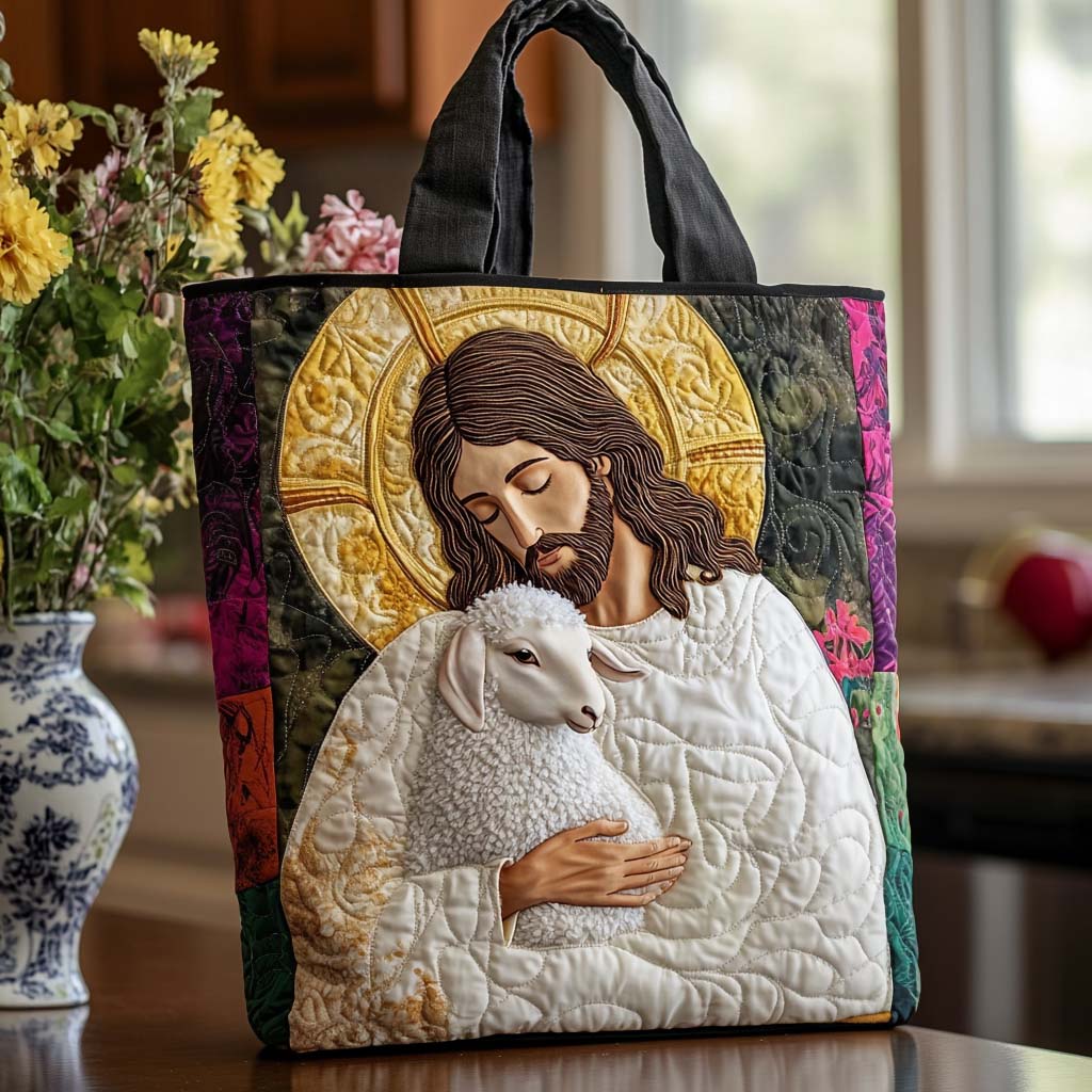 Jesus Guiding Star Quilted Tote Bag Perfect Shoulder Bag Gifts To Daughter From Mom
