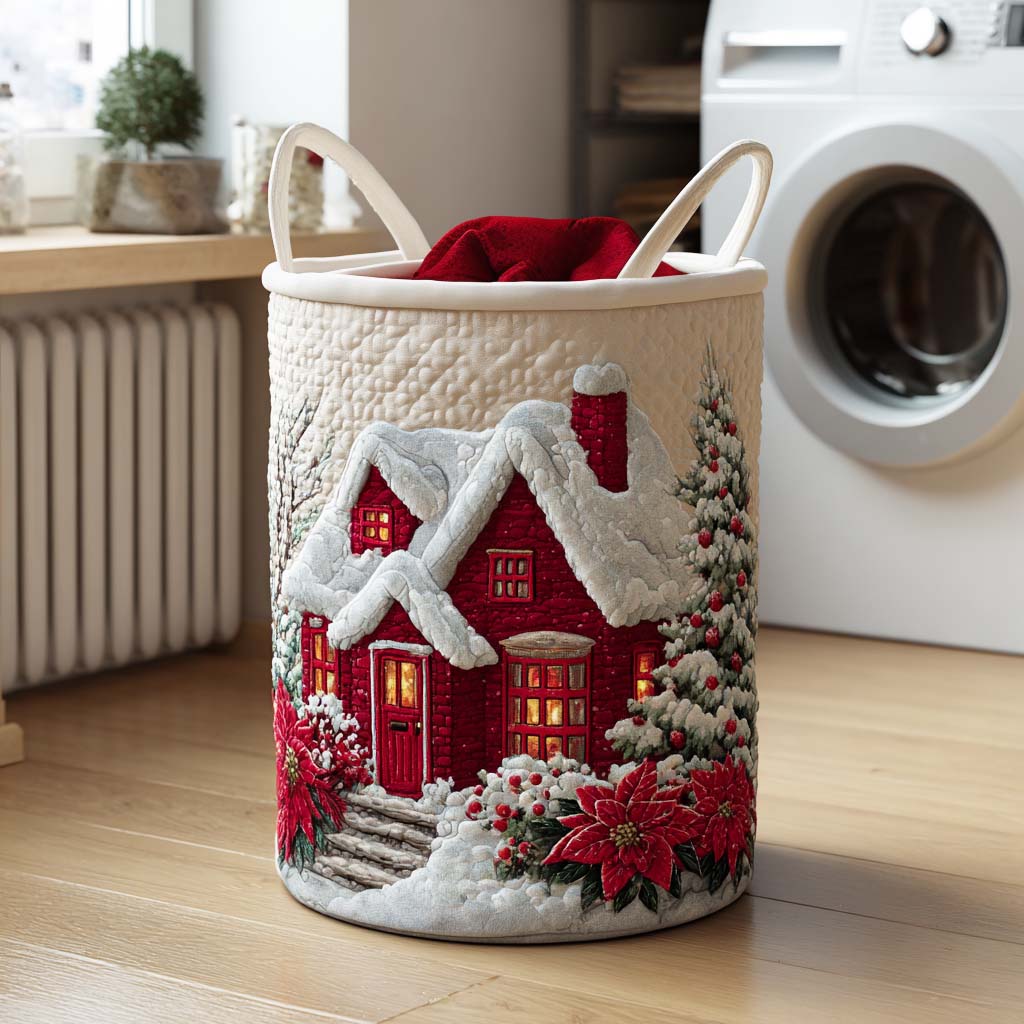 Jingle Path Quilted Laundry Basket The Laundry Basket Gifts For Mum Birthday