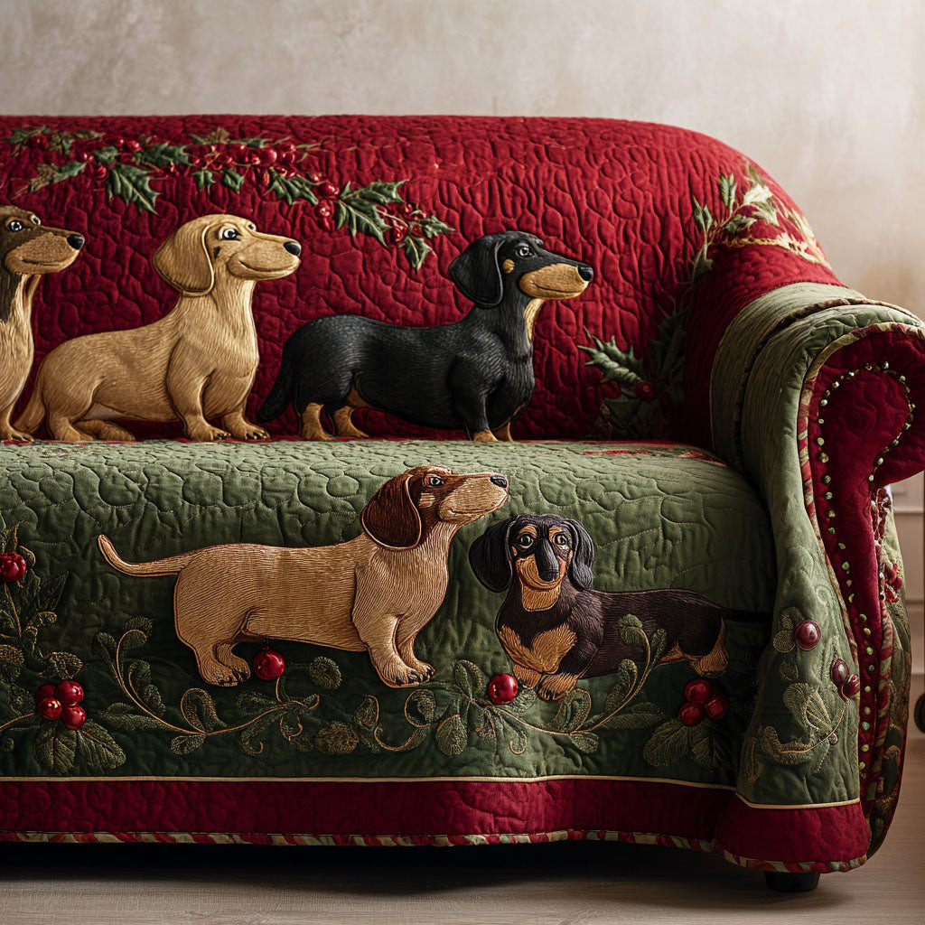Jingle Woof Quilted Sofa Cover Best Sofa Slipcovers Best Presents For Dog Owners