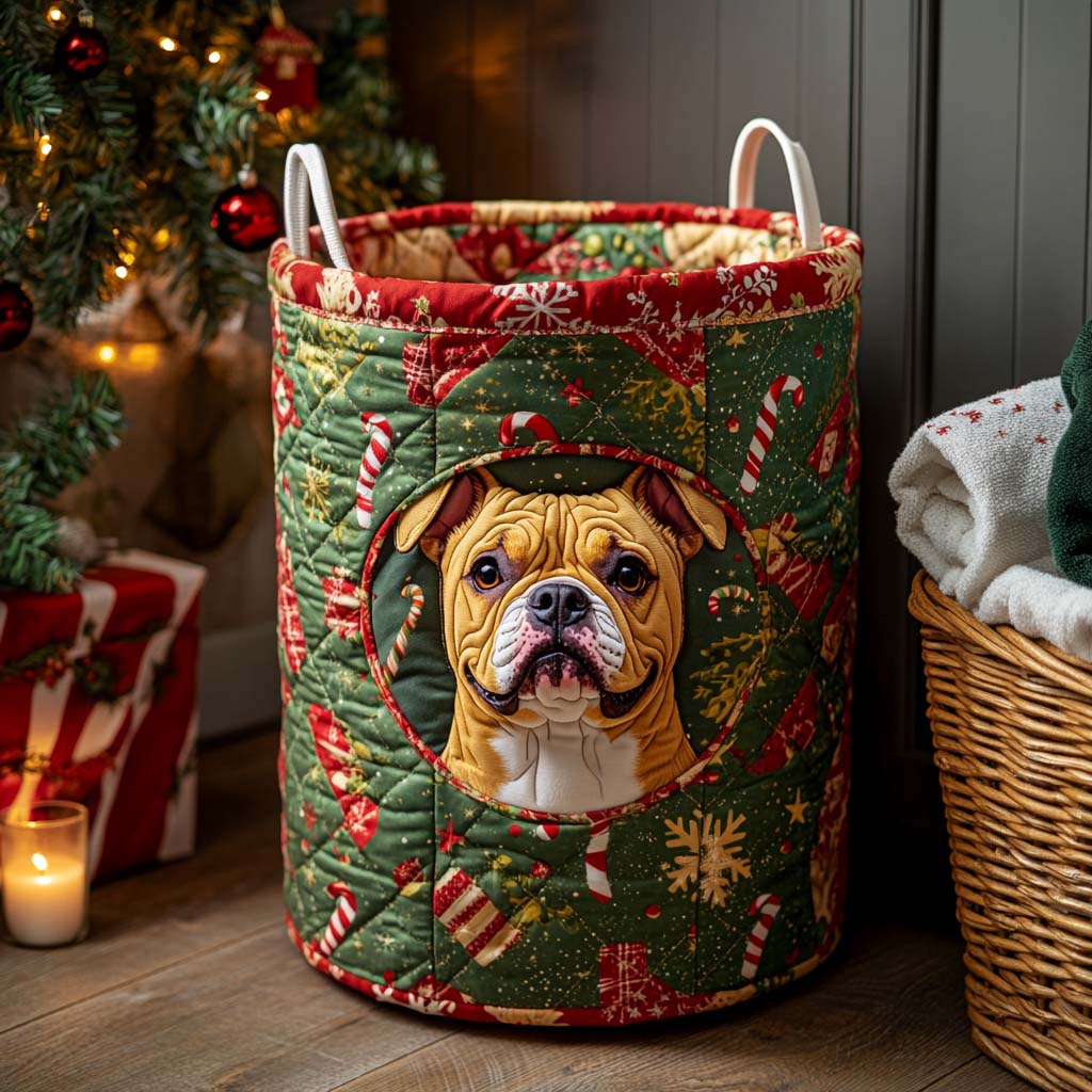 Jolly Bulldog Quilted Laundry Basket Coolest Laundry Baskets Bulldog Lover Gifts