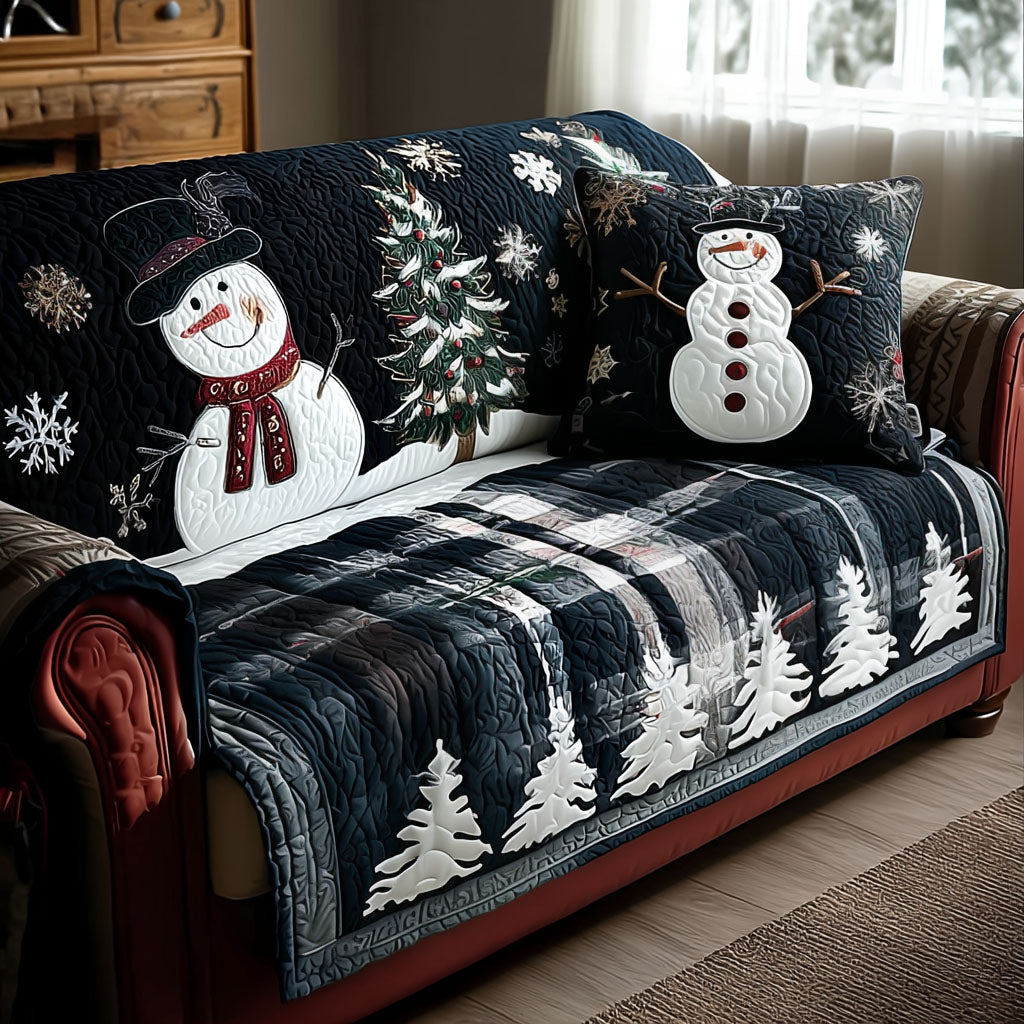 Jolly Festive Nights Quilted Sofa Cover Sofa Throw Covers Christmas Gifts For Girlfriend