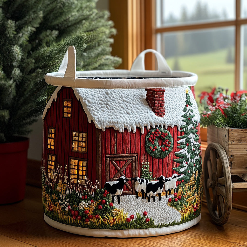 Jolly Herd Quilted Laundry Basket Best Dirty Clothes Hamper Christmas Gifts From Daughter