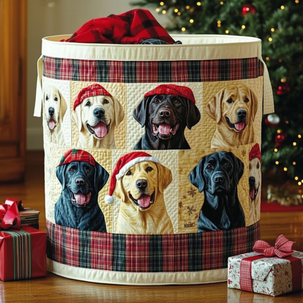 Joyful Retriever Quilted Laundry Basket Unique Cool Laundry Basket Labrador Merchandise