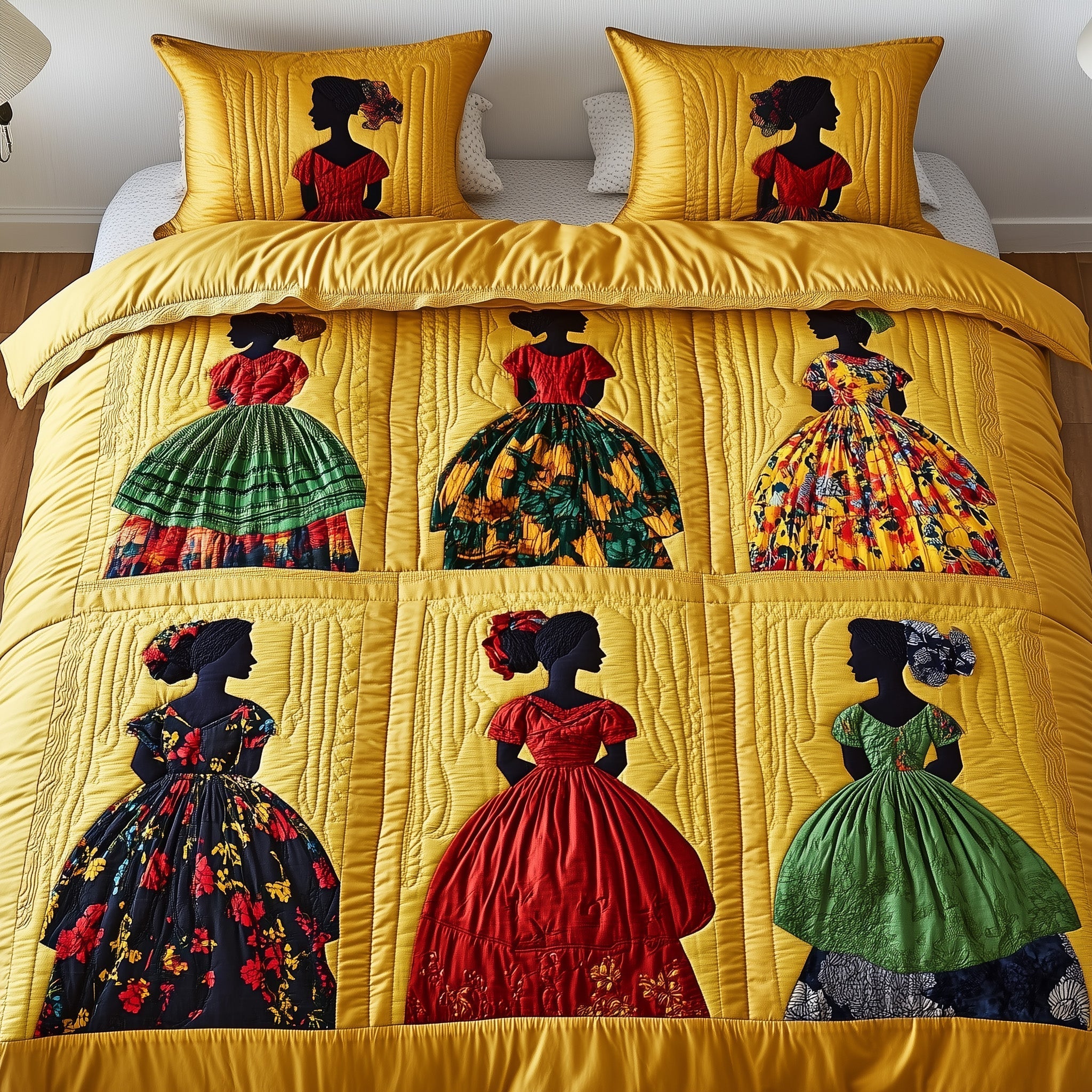 Juneteenth Quilted Bedding Set Bedroom Room Decor Juneteenth Gifts