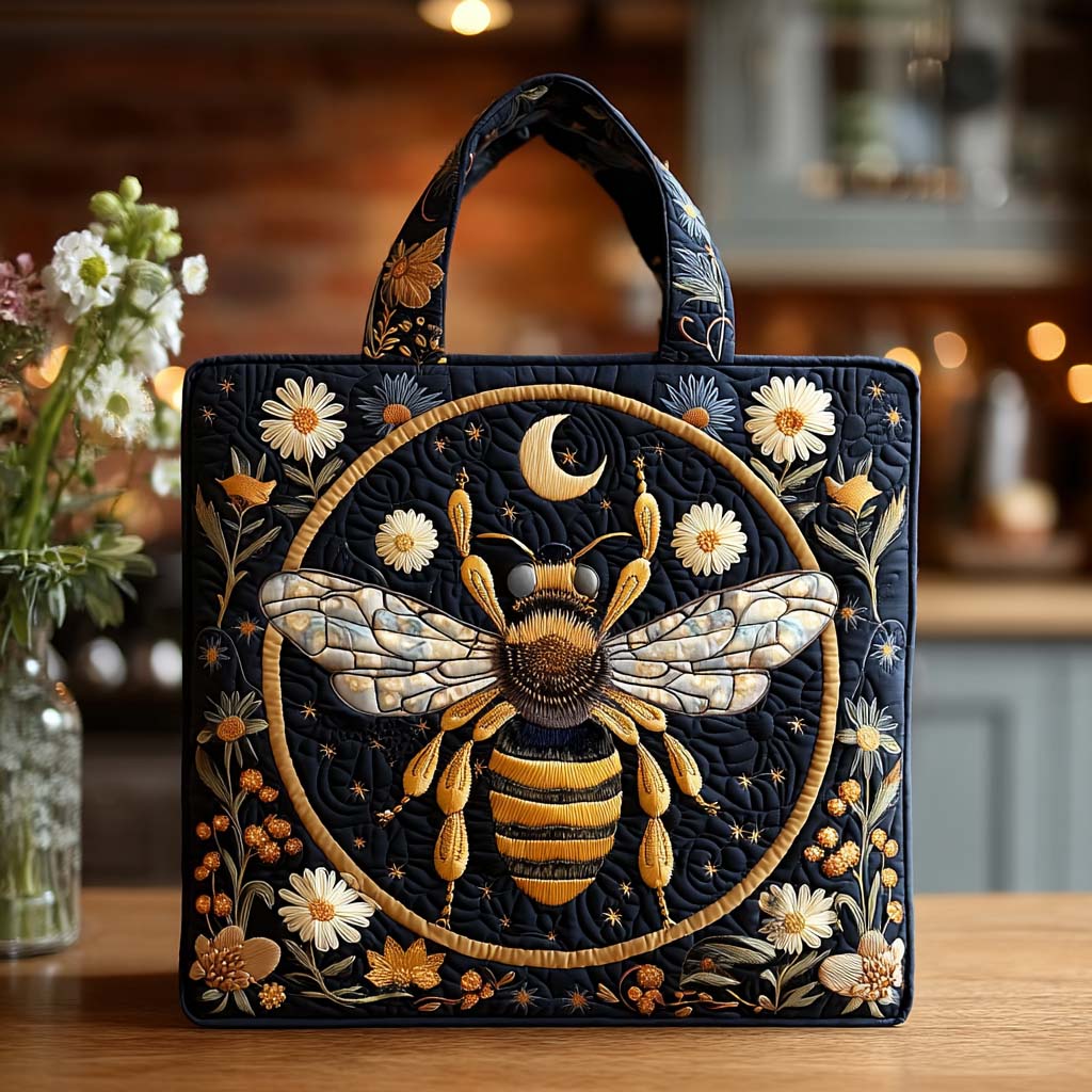 Kind Bee Quilted Tote Bag The Perfect Tote Bag Nice Birthday Gifts For Mom