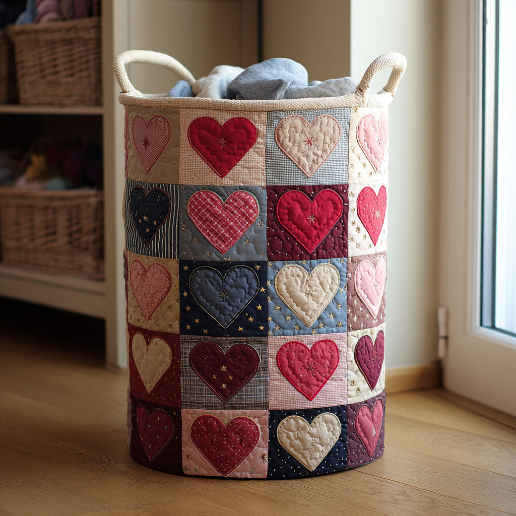 Kind Gather Quilted Laundry Basket Unique Cool Laundry Basket Housewarming Present For Couple