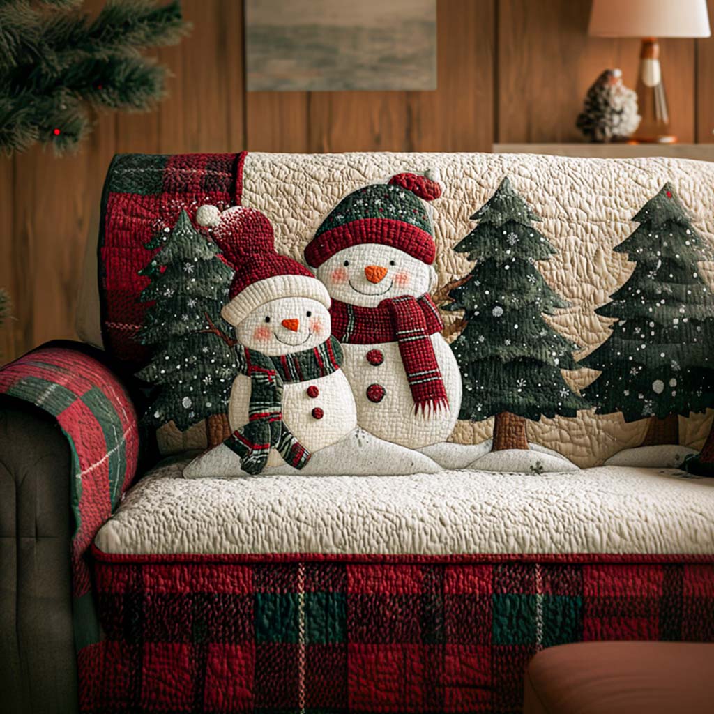 Kissmas Time Quilted Sofa Cover Sofa Couch Cover Christmas Gifts For Women