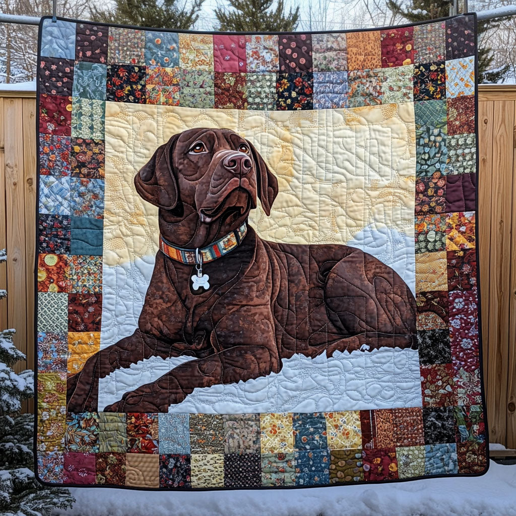 Labrador Joy Quilted Blanket Unique Bed Sheet Set Gifts For Labrador Lovers
