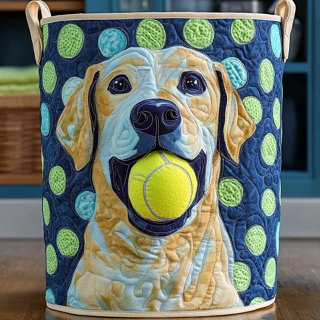 Labrador Playtime Quilted Laundry Basket Laundry Room Ideas Labrador Gifts For Owners