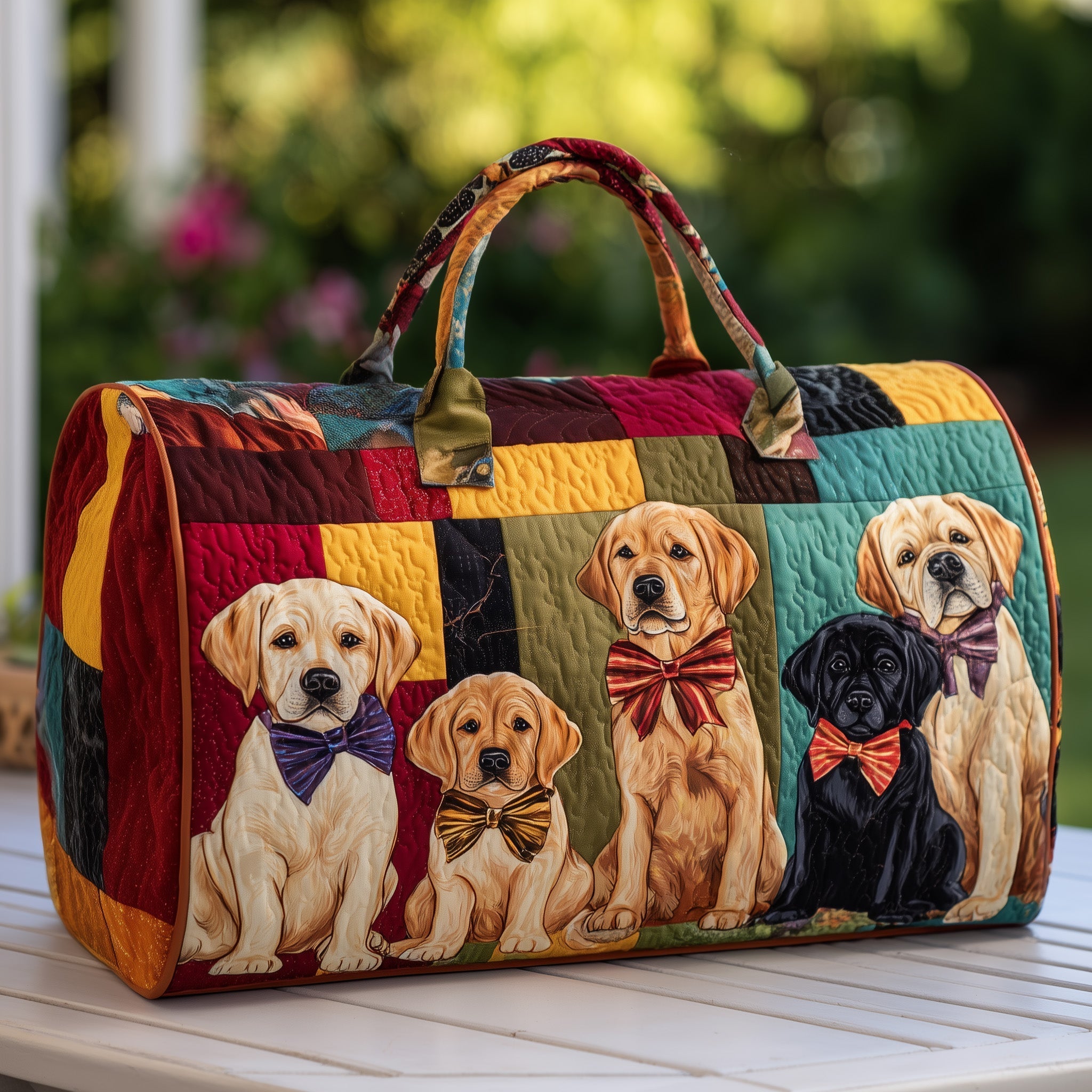 Labrador Quilted Duffle Bag Weekend Duffle Bag Top Gifts For Mom