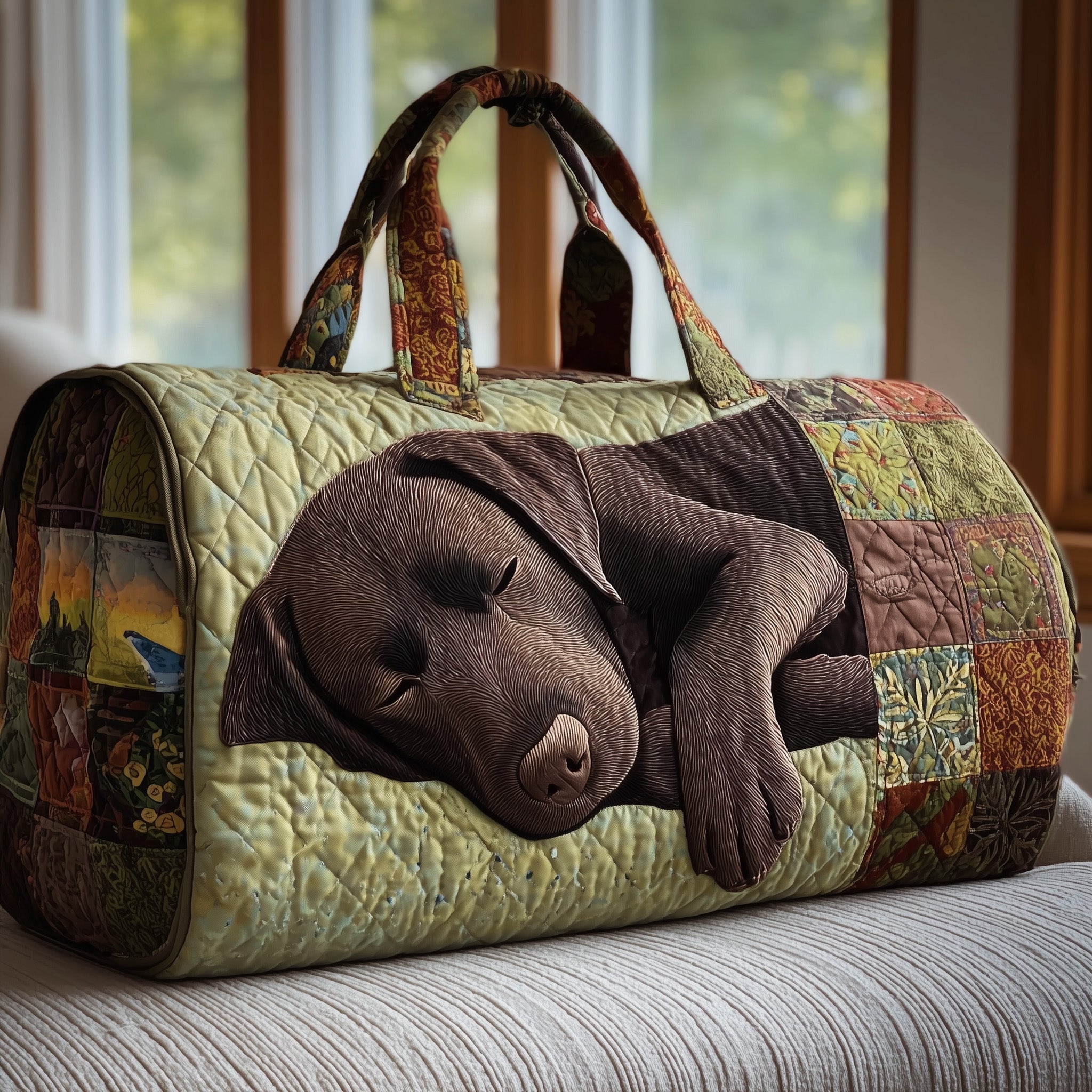 Labrador Quilted Duffle Bag Womens Duffle Bags Large Gifts For Mom Birthday