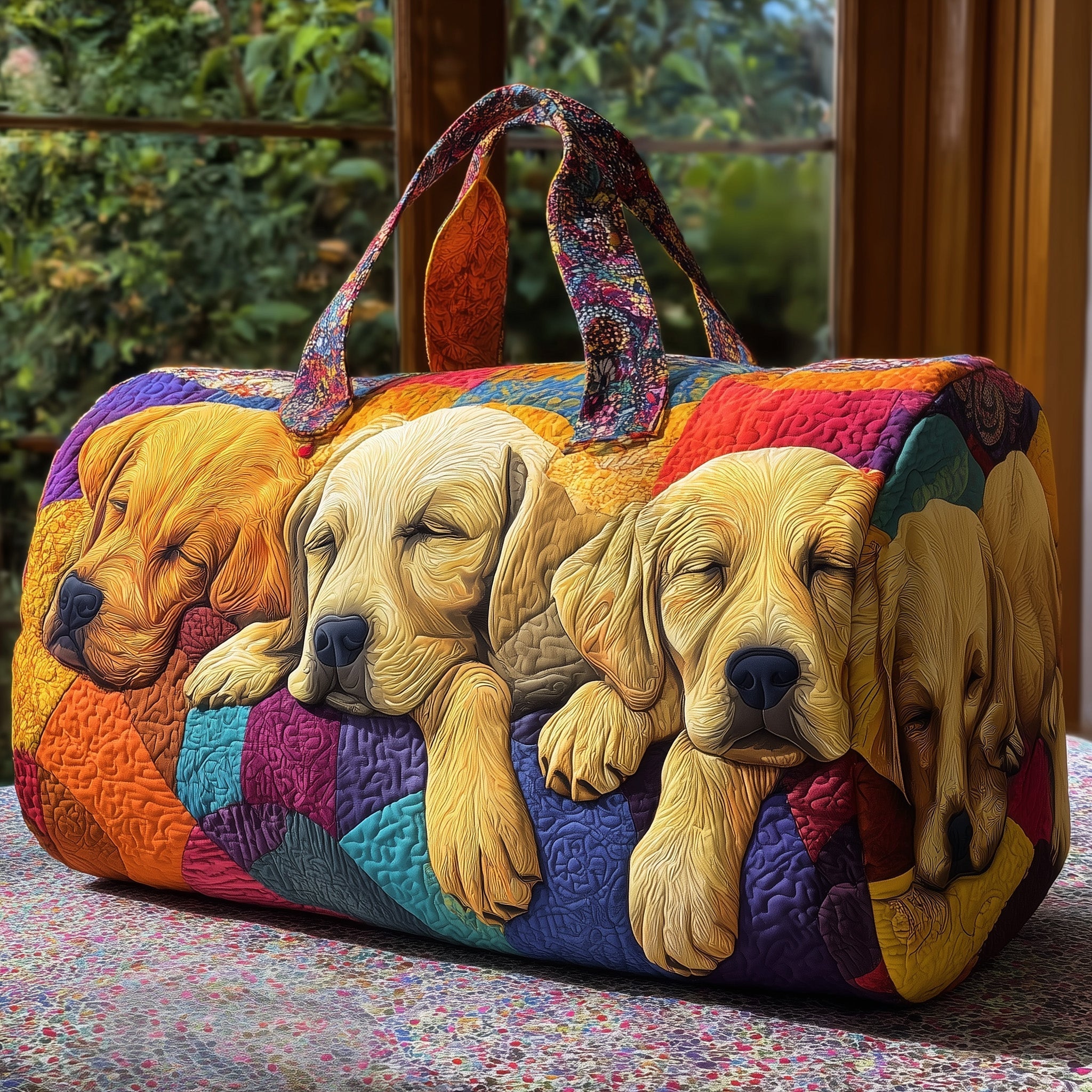 Labrador Quilted Duffle Bag Womens Weekend Travel Bag Presents To Get Your Mom