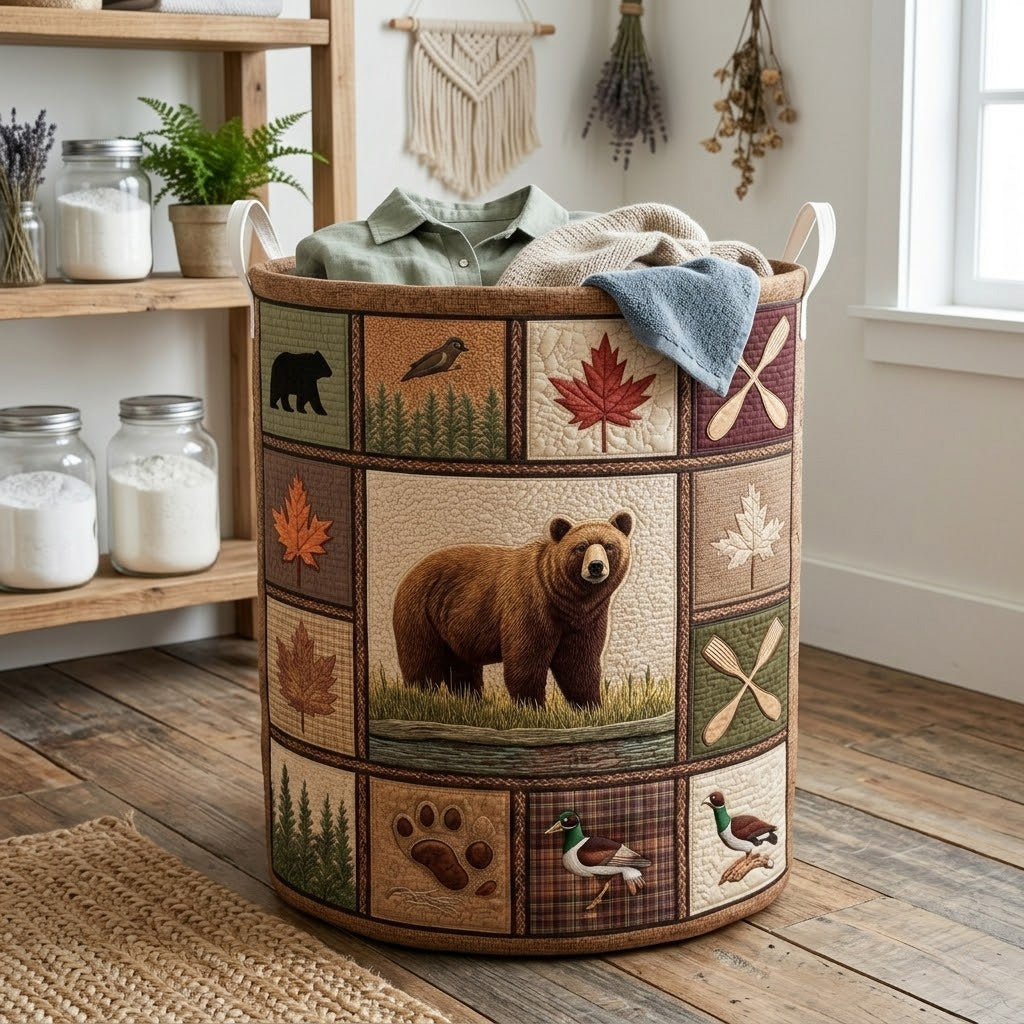 Lakeside Moose Quilted Laundry Basket Best Looking Laundry Hampers Special Birthday Gifts For Dad