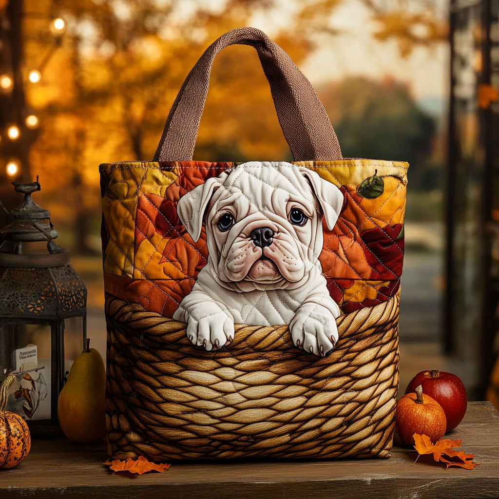 Leaf Sniffer Quilted Tote Bag Best Everyday Tote Gifts For Mother And Daughter