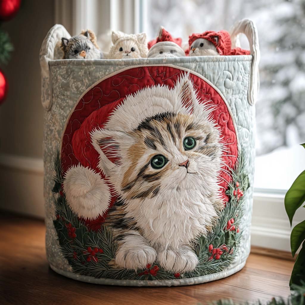 Little Purrfect Gift Quilted Laundry Basket The Laundry Basket Grandma Presents For Christmas